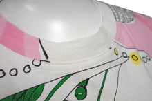 画像をギャラリービューアに読み込む, Christian Dior クリスチャンディオール ガリアーノ期 総柄 Tシャツ カットソー サドル 1E12055214 レディース ホワイト マルチカラー サイズ US 6 中古 4b002082