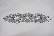 画像をギャラリービューアに読み込む, CHROME HEARTS クロムハーツ フローラルクロス タンクトップ ホワイト ONE SIZE コットン 美品 中古 4b002083