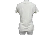 画像をギャラリービューアに読み込む, Christian Dior クリスチャンディオール ロマンティック 半袖Ｔシャツ Vネック 天使 花 犬 プリント ホワイト ジョンガリアーノ 良品 中古 4b002085