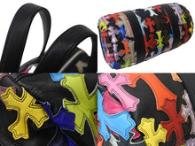 画像をギャラリービューアに読み込む, 新品同様 CHROME HEARTS クロムハーツ セメタリー クロスパッチ ボストンバッグ ミニボストン シルバー925 ブラック マルチカラー 中古 4b002088