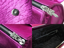 画像をギャラリービューアに読み込む, 新品同様 CHROME HEARTS クロムハーツ ハンドバッグ メタリック リミテッド ダガージップ CHクロス ピンク 中古 4b002089