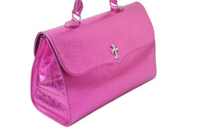 画像をギャラリービューアに読み込む, 新品同様 CHROME HEARTS クロムハーツ ハンドバッグ メタリック リミテッド ダガージップ CHクロス ピンク 中古 4b002089