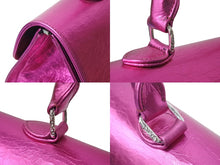 画像をギャラリービューアに読み込む, 新品同様 CHROME HEARTS クロムハーツ ハンドバッグ メタリック リミテッド ダガージップ CHクロス ピンク 中古 4b002089