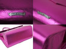 画像をギャラリービューアに読み込む, 新品同様 CHROME HEARTS クロムハーツ ハンドバッグ メタリック リミテッド ダガージップ CHクロス ピンク 中古 4b002089