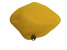 Load image into Gallery viewer, 新品未使用 KAPITAL キャピタル ABACA マニラ麻 リネン ベレー帽 ハット 帽子 K1904XH537 サイズFREE イエロー 中古 4b002091