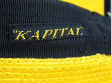 Load image into Gallery viewer, 新品未使用 KAPITAL キャピタル ABACA マニラ麻 リネン ベレー帽 ハット 帽子 K1904XH537 サイズFREE イエロー 中古 4b002091