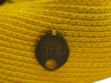 Load image into Gallery viewer, 新品未使用 KAPITAL キャピタル ABACA マニラ麻 リネン ベレー帽 ハット 帽子 K1904XH537 サイズFREE イエロー 中古 4b002091