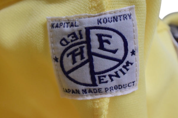 Brand new, unused KAPITAL smooth jersey. TH.D.D.  Buggy Track Pants, Light Yellow, K2503LP107, Yellow, Size 2 (M), Used, 4b002097