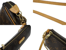 画像をギャラリービューアに読み込む, LOUIS VUITTON ルイヴィトン エヴァ ショルダーバッグ M95567 モノグラム ブラウン ゴールド金具 美品 中古 4b002104