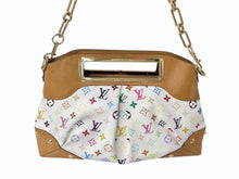 Load image into Gallery viewer, LOUIS VUITTON ルイヴィトン ジュディGM ワンショルダーバッグ M40253 モノグラム マルチカラー 村上隆 ホワイト 美品 中古 4b002108