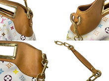 Load image into Gallery viewer, LOUIS VUITTON ルイヴィトン ジュディGM ワンショルダーバッグ M40253 モノグラム マルチカラー 村上隆 ホワイト 美品 中古 4b002108
