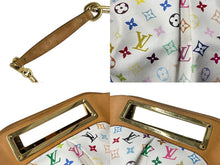 Load image into Gallery viewer, LOUIS VUITTON ルイヴィトン ジュディGM ワンショルダーバッグ M40253 モノグラム マルチカラー 村上隆 ホワイト 美品 中古 4b002108