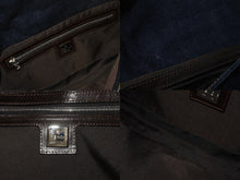 画像をギャラリービューアに読み込む, FENDI フェンディ マンマバケット ワンショルダーバッグ 26425 デニム レザー ネイビー シルバー金具 美品 中古 4b002120ff