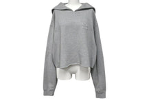 画像をギャラリービューアに読み込む, MIU MIU ミュウミュウ 22AW Logo-Embroidered Sailor-Coller Sweatshirt ロゴ刺繍 セーラーカラー スウェット グレー サイズS 美品 中古 4b002151
