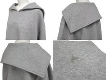 画像をギャラリービューアに読み込む, MIU MIU ミュウミュウ 22AW Logo-Embroidered Sailor-Coller Sweatshirt ロゴ刺繍 セーラーカラー スウェット グレー サイズS 美品 中古 4b002151