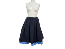 Load image into Gallery viewer, MIUMIU ミュウミュウ Pleated Poplin Skirt プリーツ ポプリンスカート 24AW MG2318 サイズ36 ネイビー ブルー 美品 中古 4b002152