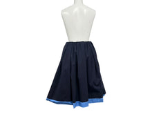 Load image into Gallery viewer, MIUMIU ミュウミュウ Pleated Poplin Skirt プリーツ ポプリンスカート 24AW MG2318 サイズ36 ネイビー ブルー 美品 中古 4b002152