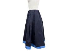 Load image into Gallery viewer, MIUMIU ミュウミュウ Pleated Poplin Skirt プリーツ ポプリンスカート 24AW MG2318 サイズ36 ネイビー ブルー 美品 中古 4b002152