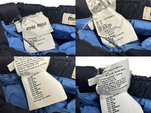 Load image into Gallery viewer, MIUMIU ミュウミュウ Pleated Poplin Skirt プリーツ ポプリンスカート 24AW MG2318 サイズ36 ネイビー ブルー 美品 中古 4b002152