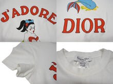 画像をギャラリービューアに読み込む, CHRISTIAN DIOR クリスチャンディオール ガリアーノ期 J'ADORE マーメイド カートゥーン ロゴ Tシャツ 2A12155028 サイズ38 美品 中古 4b002155