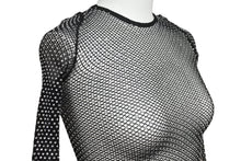 画像をギャラリービューアに読み込む, 極美品 BALENCIAGA バレンシアガ 23FW クリスタル メッシュ ミニドレス 748657 3D2B4 ブラック サイズS 中古 4b002156