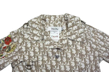 画像をギャラリービューアに読み込む, CHRISTIAN DIOR クリスチャンディオール baby Dior トロッター柄 花柄刺繍 ジャケット スカート ハット 3点セット ベージュ サイズ3A 美品 中古 4b002158