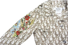 画像をギャラリービューアに読み込む, CHRISTIAN DIOR クリスチャンディオール baby Dior トロッター柄 花柄刺繍 ジャケット スカート ハット 3点セット ベージュ サイズ3A 美品 中古 4b002158