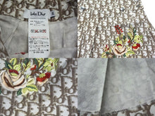 画像をギャラリービューアに読み込む, CHRISTIAN DIOR クリスチャンディオール baby Dior トロッター柄 花柄刺繍 ジャケット スカート ハット 3点セット ベージュ サイズ3A 美品 中古 4b002158