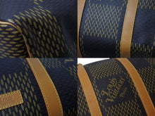 画像をギャラリービューアに読み込む, LOUIS VUITTON ルイヴィトン NIGO キーポールバンドリエール50 ボストンバッグ N40360 ブラウン ダミエグラフィット サイズ50 美品 中古 4b002163