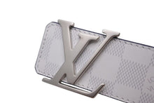 画像をギャラリービューアに読み込む, 新品同様 LOUIS VUITTON ルイヴィトン ダミエ サンチュール LVイニシャル M0221 ホワイト ブラック マットシルバー金具 中古 4b002164