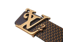 画像をギャラリービューアに読み込む, 新品同様 LOUIS VUITTON ルイヴィトン 2020AW サンチュール LVスクエア NIGOコラボ ダミエジャイアント サイズ95/38 中古 4b002166
