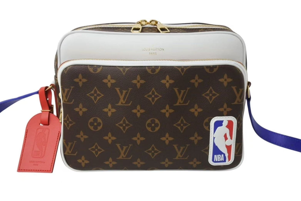 極美品 LOUIS VUITTON x NBA ルイヴィトン モノグラム M45584 ナイルメッセンジャーPM ショルダーバッグ 中古 4b002168