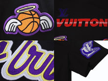 画像をギャラリービューアに読み込む, 新品未使用 LOUISVUITTON ルイヴィトン NBA ヴァージル半袖Ｔシャツ RM212M DT3 HLY21W コットン ブラック サイズL 中古 4b002172