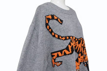 画像をギャラリービューアに読み込む, 新品未使用 LOUIS VUITTON ルイヴィトン タイガーインタルシア刺繍 RM221H56HMN77W グレー ウール サイズXL 中古 4b002173