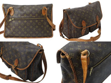 画像をギャラリービューアに読み込む, LOUIS VUITTON ルイ ヴィトン ジベシエールGM ショルダーバッグ モノグラムキャンバス ブラウン ゴールド金具 美品 中古 4b002177