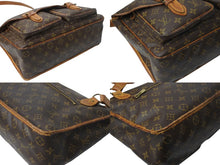 画像をギャラリービューアに読み込む, LOUIS VUITTON ルイ ヴィトン ジベシエールGM ショルダーバッグ モノグラムキャンバス ブラウン ゴールド金具 美品 中古 4b002177