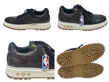 画像をギャラリービューアに読み込む, 未使用 LOUIS VUITTON ルイヴィトン NBA アベスライン モノグラムスニーカー 1A8FU2 レザー ブラウン サイズ9 中古 4b002192