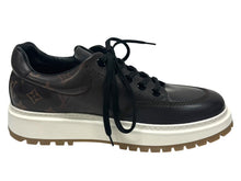 画像をギャラリービューアに読み込む, 未使用 LOUIS VUITTON ルイヴィトン NBA アベスライン モノグラムスニーカー 1A8FU2 レザー ブラウン サイズ9 中古 4b002192