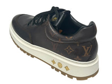 画像をギャラリービューアに読み込む, 未使用 LOUIS VUITTON ルイヴィトン NBA アベスライン モノグラムスニーカー 1A8FU2 レザー ブラウン サイズ9 中古 4b002192