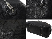 画像をギャラリービューアに読み込む, CHROME HEARTS クロムハーツ 新型 スモール ジムバッグ セメタリークロスパッチ ボストンバッグ CHチャーム ブラック 美品 中古 4b002198