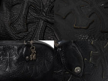 画像をギャラリービューアに読み込む, CHROME HEARTS クロムハーツ 新型 スモール ジムバッグ セメタリークロスパッチ ボストンバッグ CHチャーム ブラック 美品 中古 4b002199