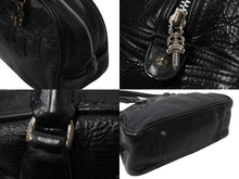 画像をギャラリービューアに読み込む, CHROME HEARTS クロムハーツ 新型 スモール ジムバッグ セメタリークロスパッチ ボストンバッグ CHチャーム ブラック 美品 中古 4b002199