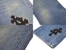 画像をギャラリービューアに読み込む, CHROME HEARTS × Levi's クロムハーツ リーバイス 517 クロスパッチ デニムパンツ インディゴブルー ブラック サイズ34 美品 中古 4b002200