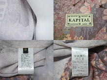 画像をギャラリービューアに読み込む, 新品未使用 KAPITAL キャピタル レーヨン 桜 BONE pt アロハシャツ K2503SS049 ボタンアップ ボーン 骨 SAX サックス サイズ 5 XXL 中古 4b002201