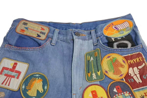New and unused KAPITAL Capital 23AW Rat Flare Jeans Patch Denim Pants Patch K2304LP145 Indigo Size 32 Used 4b002203