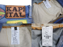 Load image into Gallery viewer, 新品未使用 KAPITAL キャピタル 23AW Rat Flare Jeans ワッペンデニムパンツ パッチ K2304LP145 Indigo インディゴ サイズ 32 中古 4b002203