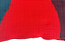 画像をギャラリービューアに読み込む, 極美品 ISSEY MIYAKE イッセイミヤケ シェイプドプリーツシャツ IM31FJ638 レッド ブルー ポリエステル サイズ2 中古 4b002204