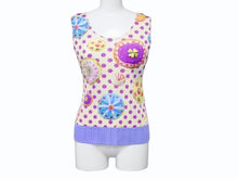 画像をギャラリービューアに読み込む, PLEATS PLEASE プリーツプリーズ ISSEY MIYAKE イッセイミヤケ ノースリーブ 7562053 ポリエステル ベージュ マルチカラー 美品 中古 4b002207