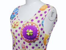 画像をギャラリービューアに読み込む, PLEATS PLEASE プリーツプリーズ ISSEY MIYAKE イッセイミヤケ ノースリーブ 7562053 ポリエステル ベージュ マルチカラー 美品 中古 4b002207