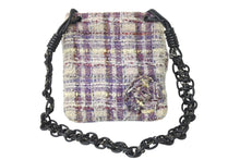 Load image into Gallery viewer, 極美品 CHANEL シャネル ツイード ショルダーバッグ 10番台 マルチカラー シルバー金具 レザー 中古 4b002209
